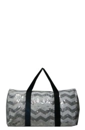 Sequin Duffle Bag-ZIQ592/WH